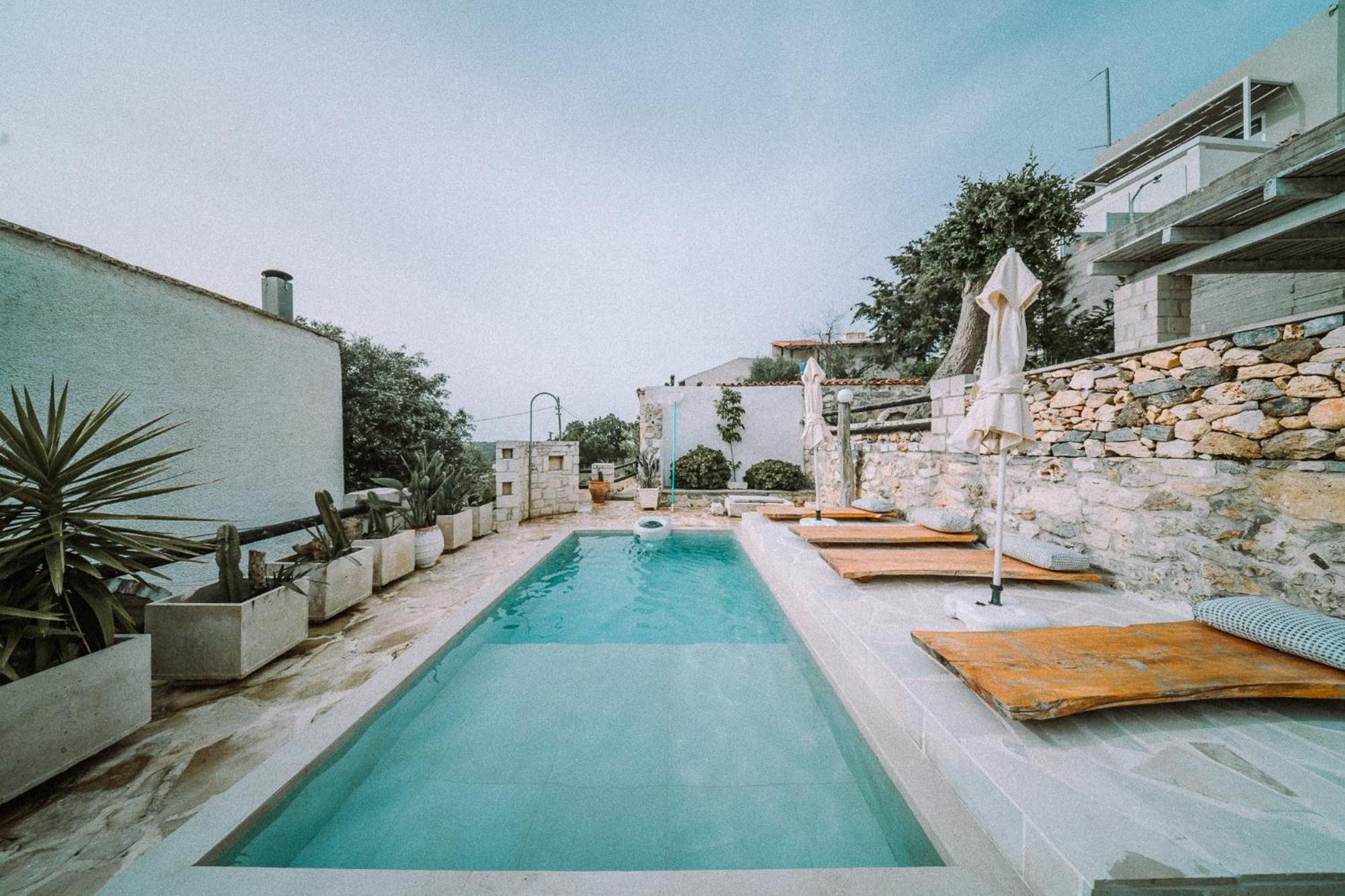 Antonia'S Stonebuilt Mansion With A Private Pool Villa Arménoi Eksteriør bilde