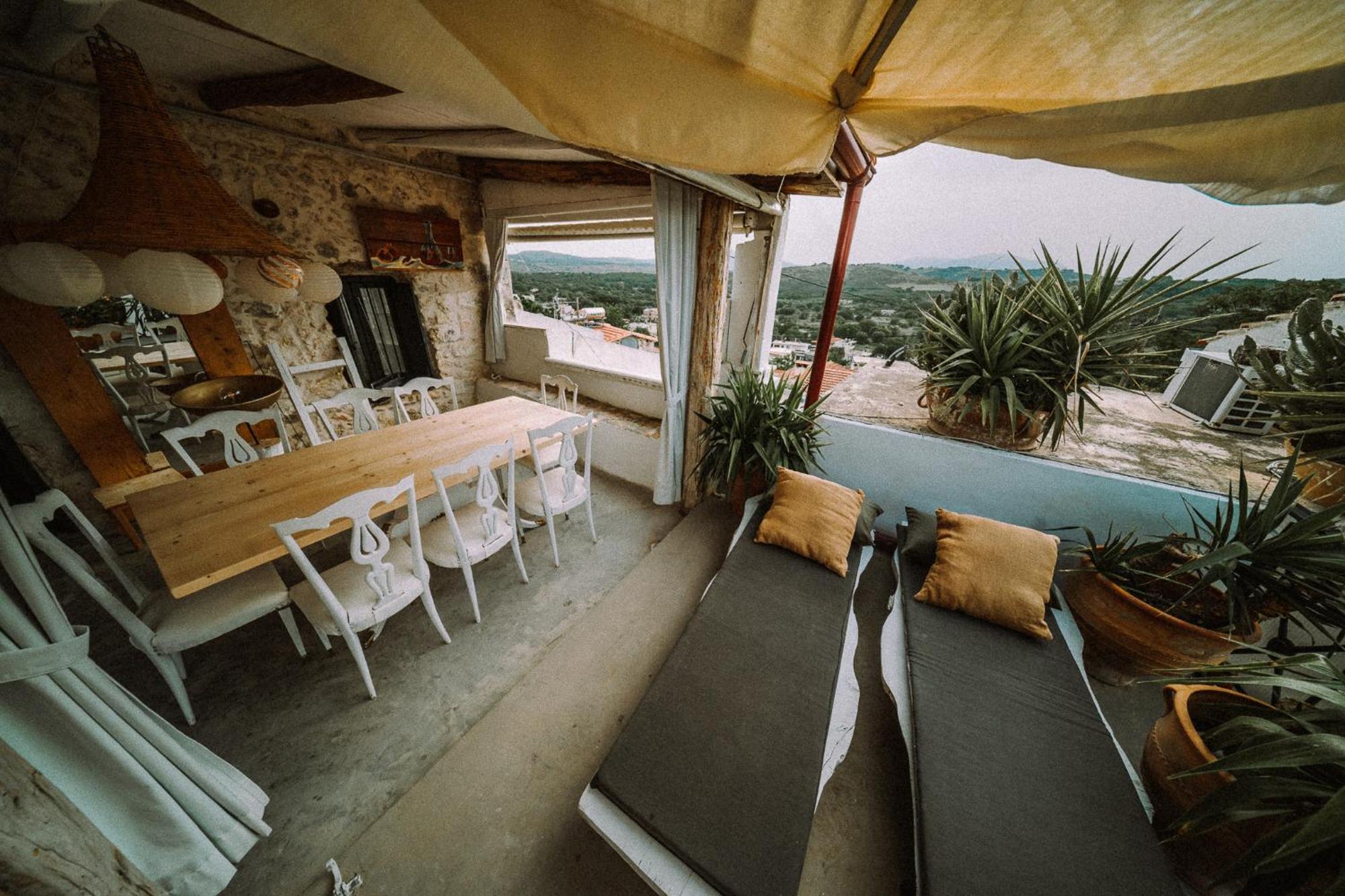 Antonia'S Stonebuilt Mansion With A Private Pool Villa Arménoi Eksteriør bilde